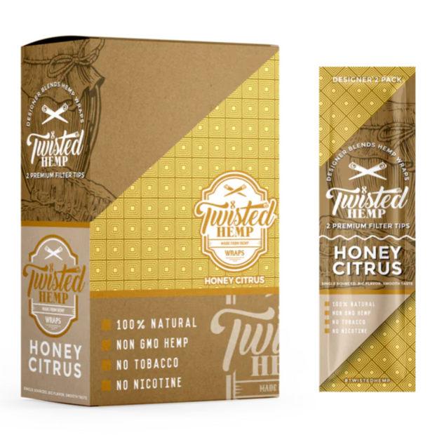 Twisted Hemp Designer Blend Hemp Wraps 2 Per Pack