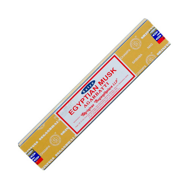 Satya Egyptian Musk Incense Sticks - 15 Sticks Per Pack