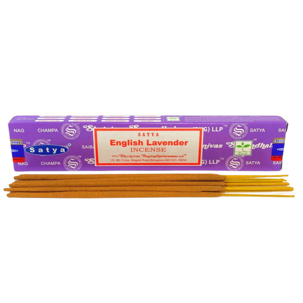 Satya English Lavender Incense Sticks - 15 Sticks Per Pack