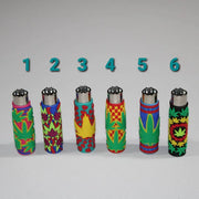 6 Clipper lighters with hand sewn cover